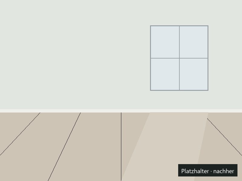 Derselbe Raum leer und besenrein nach der Entrümpelung durch Pointner Entrümpelung